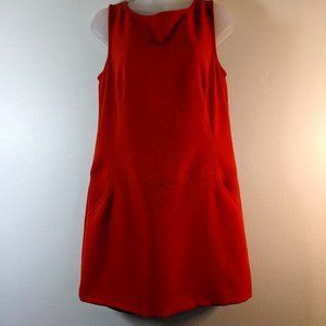 Loft red dress with 2 front pockets